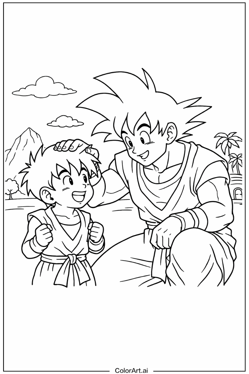 Gohan Dragon ball z goku Design