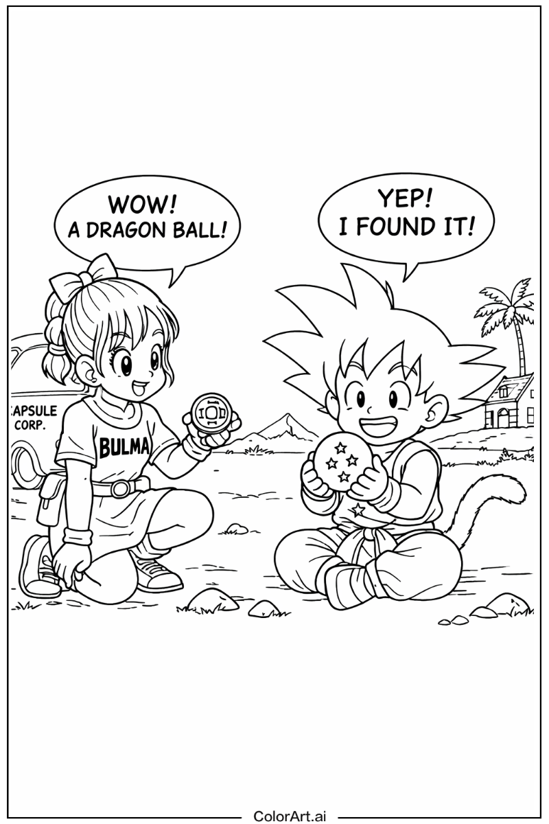Bulma Dragon ball z goku Scene