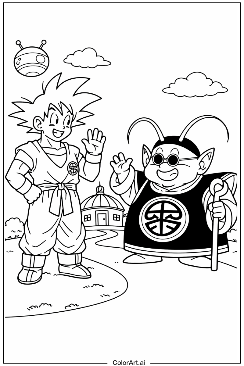 King kai Dragon ball z goku Design