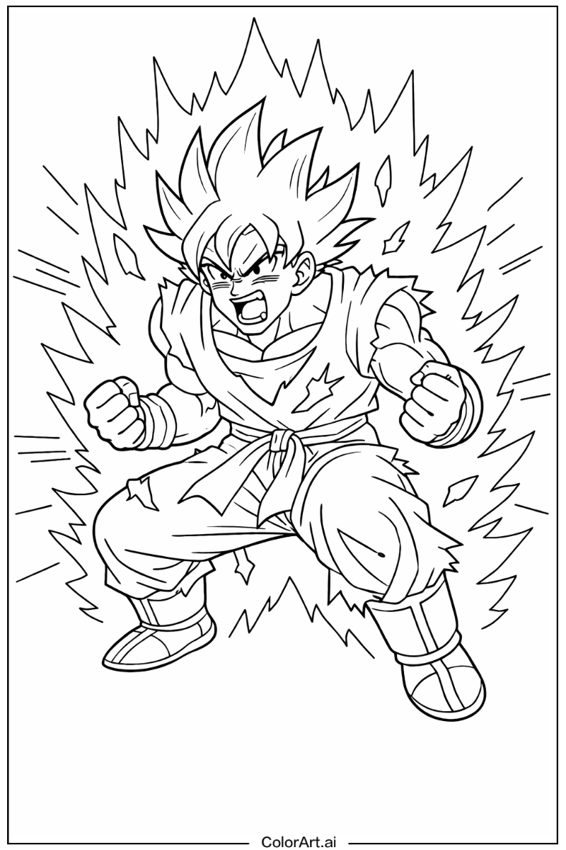 Dragon ball z goku with Kaio-ken Theme