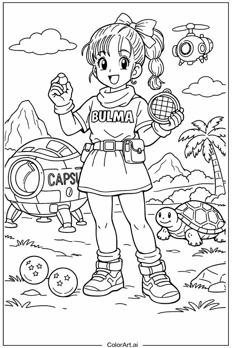 Bulma Dragon ball z Scene