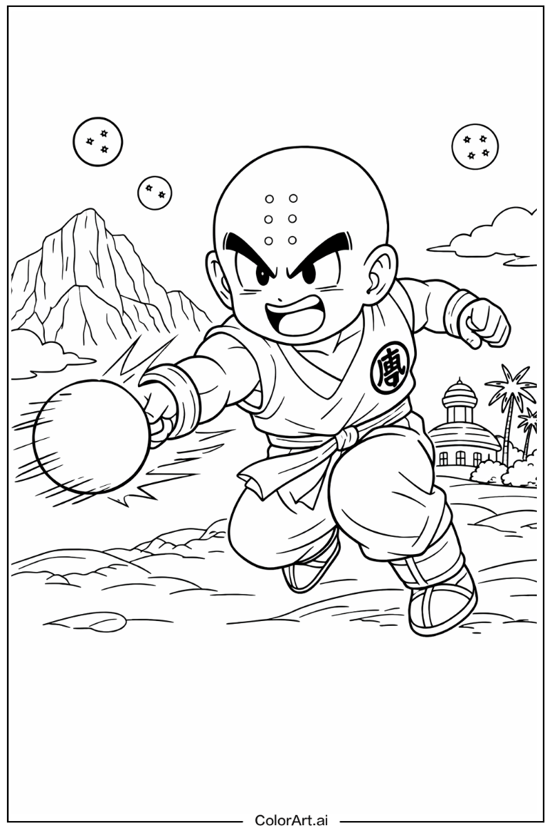 Dragon ball z with Krillin Theme 2
