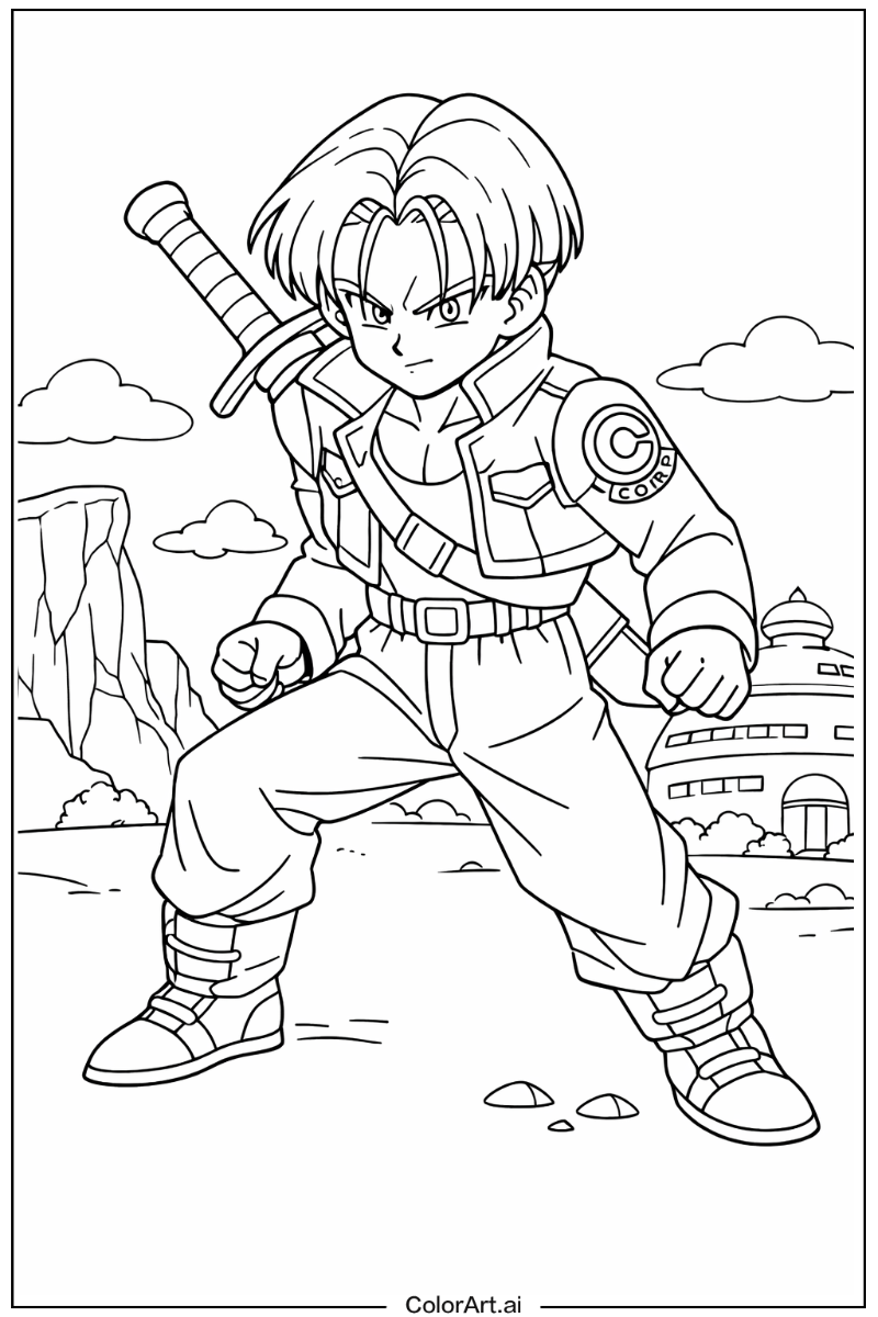 Trunks Dragon ball z Design 2