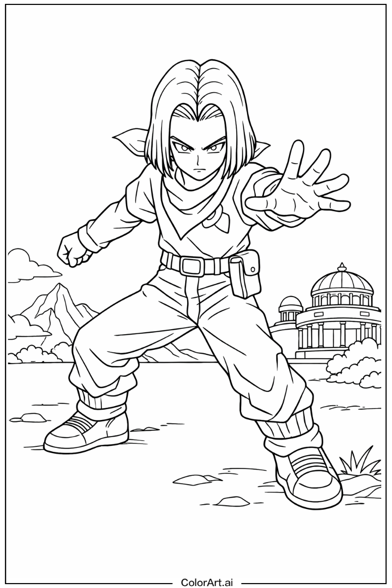 Android 17 Dragon ball z Design 2