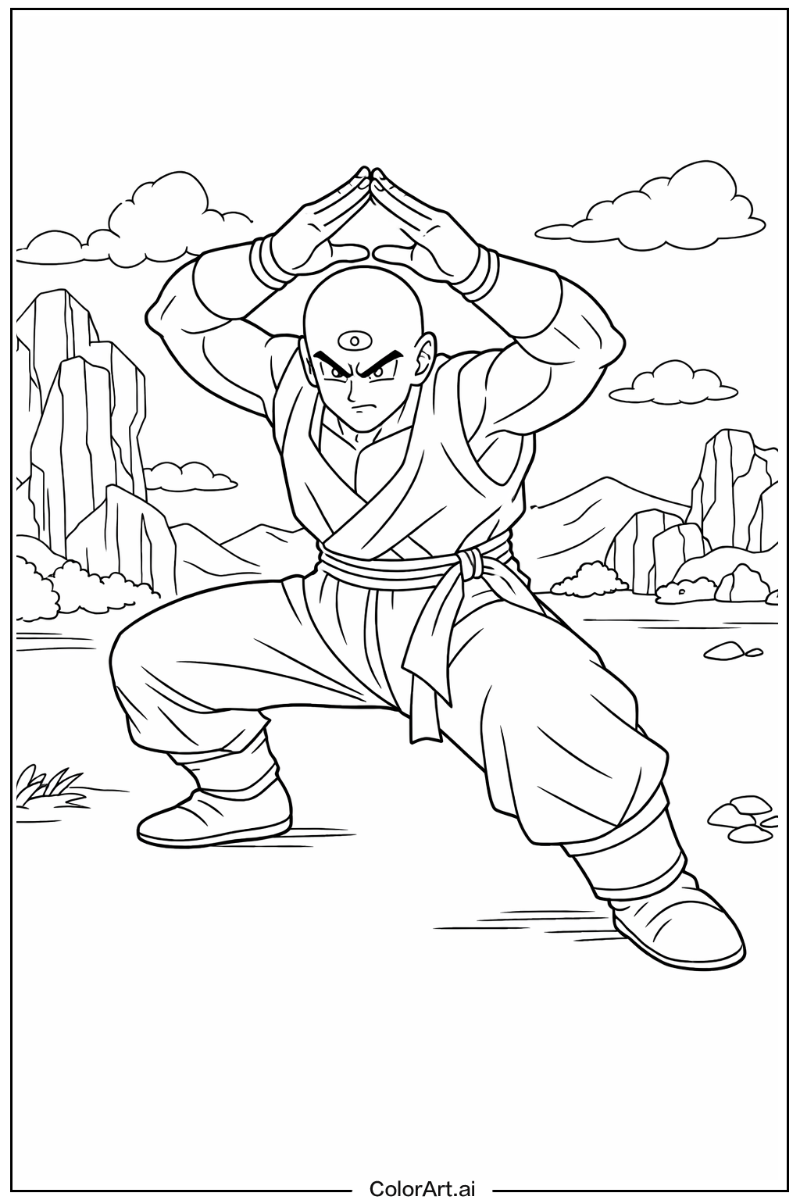 Tien Dragon ball z Design 2