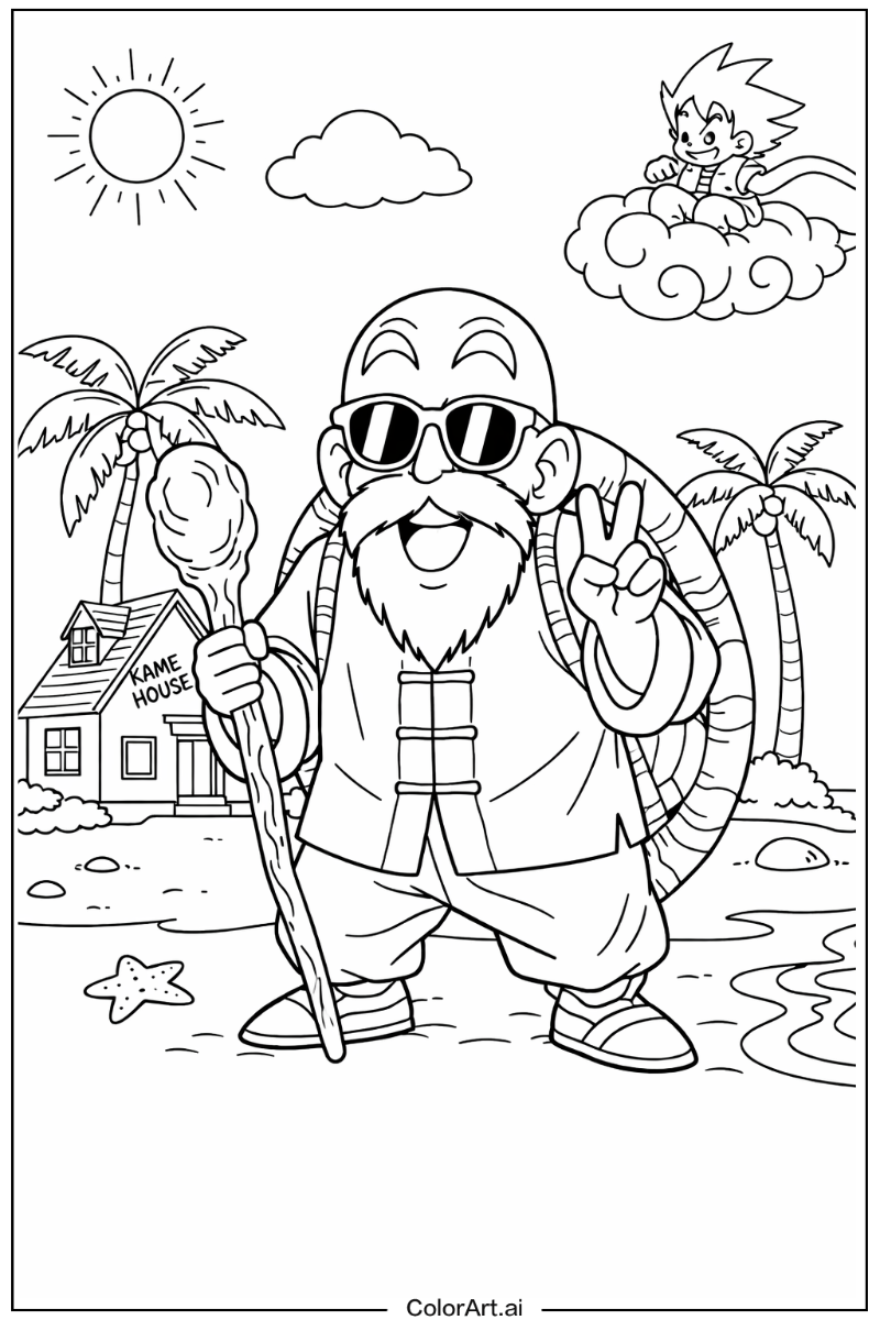 Dragon ball z with Master roshi Theme 2