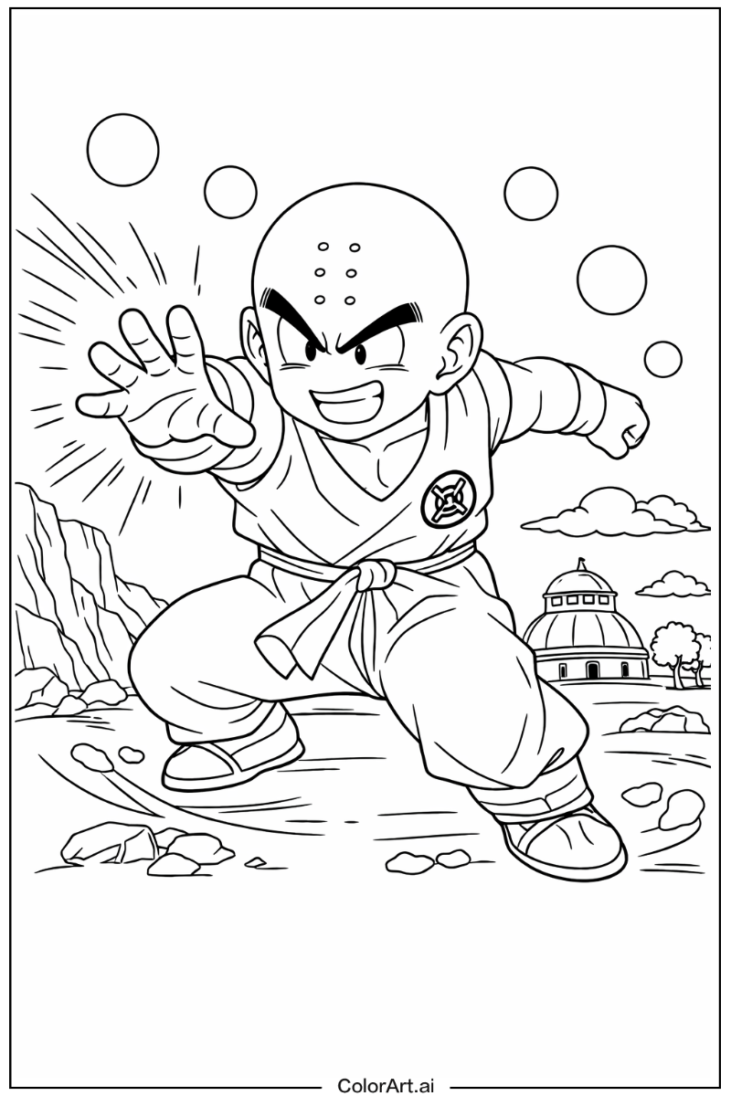 Dragon ball z with Krillin Theme 3