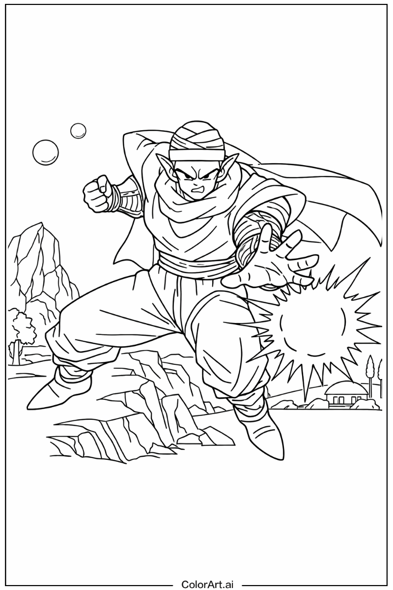 Piccolo Dragon ball z Scene