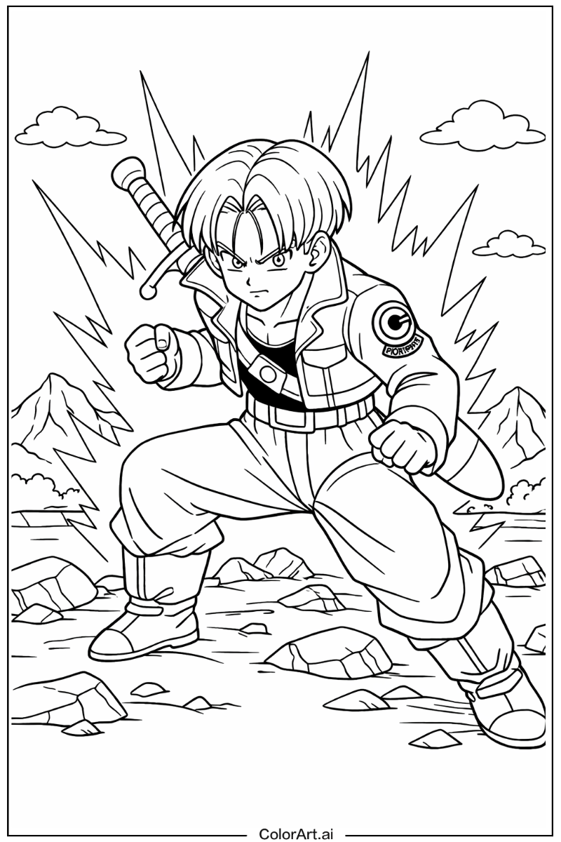 Trunks Dragon ball z Design 3