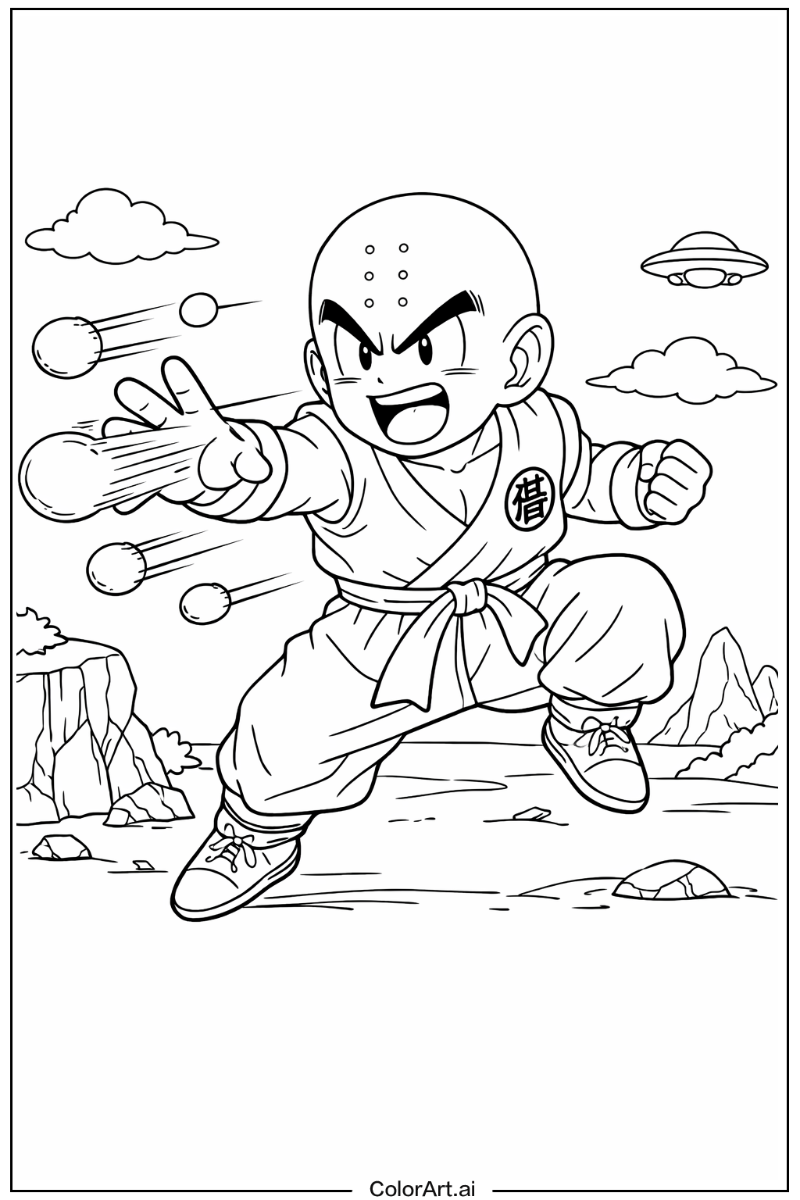 Dragon ball z with Krillin Theme