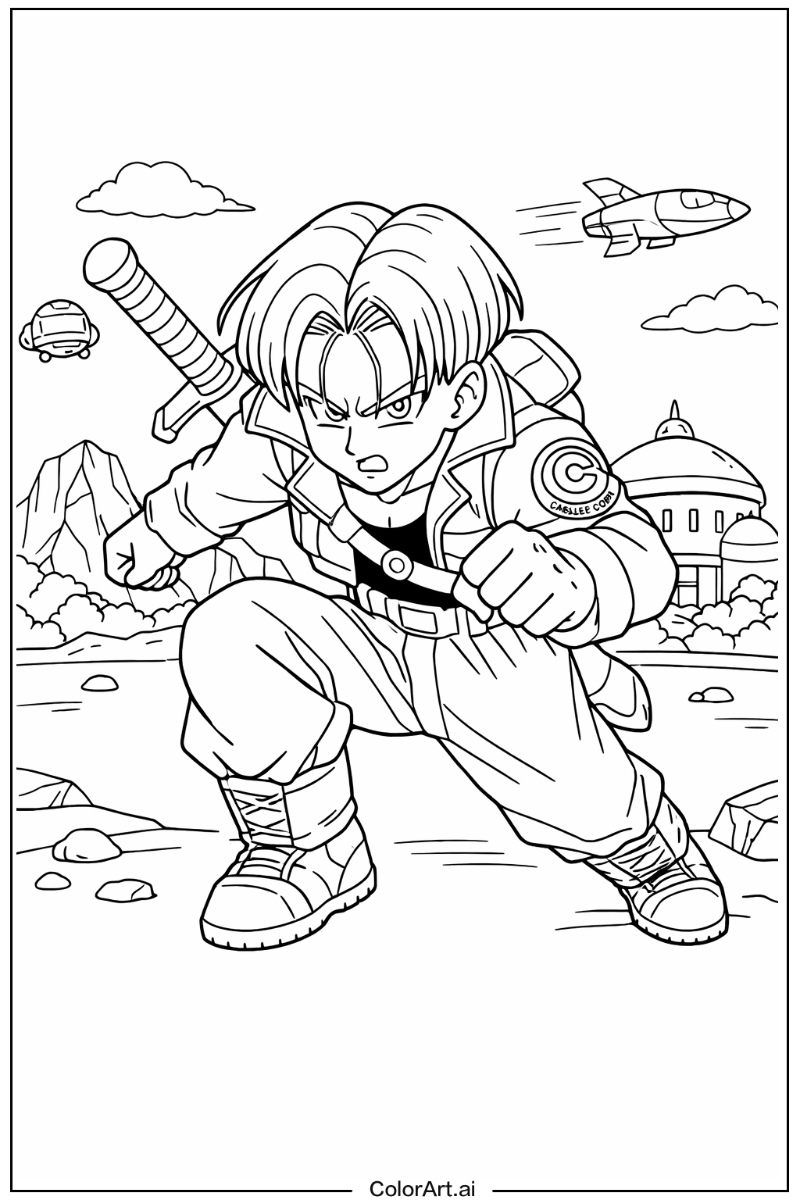 Trunks Dragon ball z Design