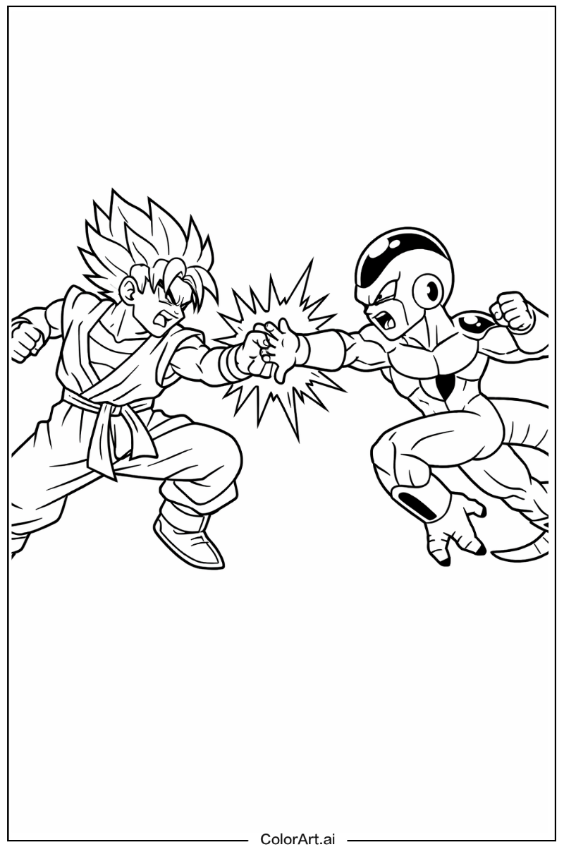 Dragon ball z battle scene Dragon ball Scene