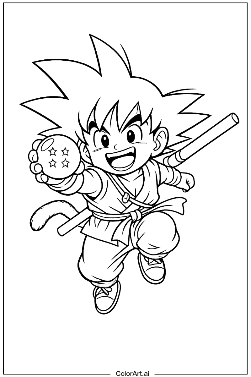 Dragon ball gt kid goku Dragon ball Design