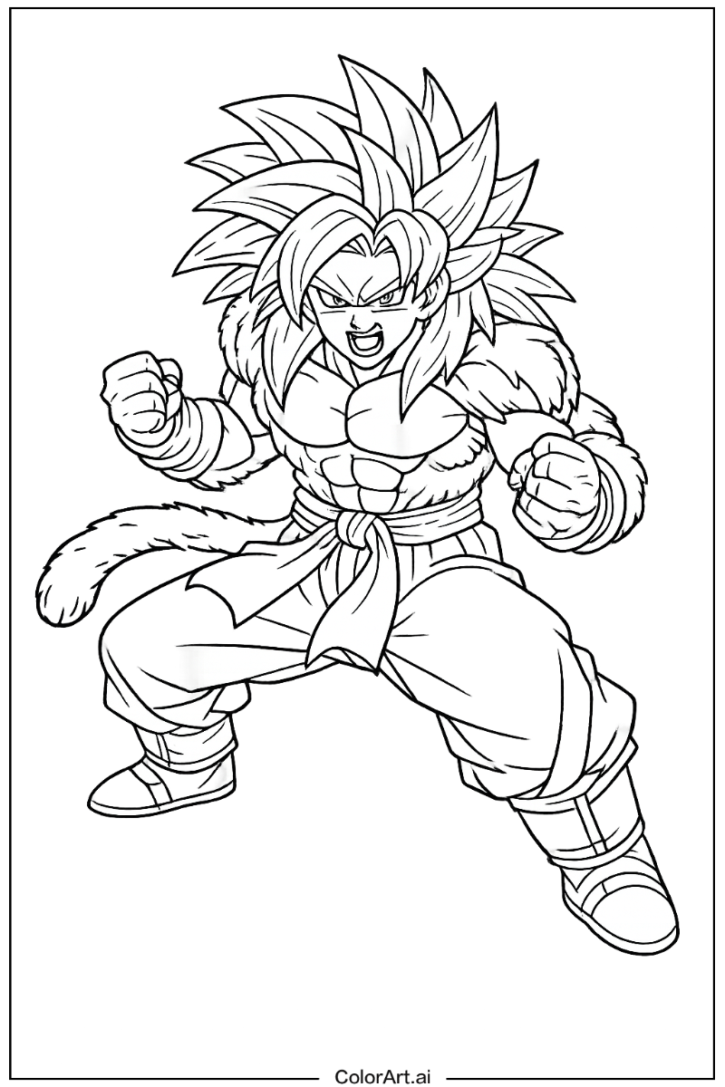 Super saiyan 4 goku Dragon ball Scene