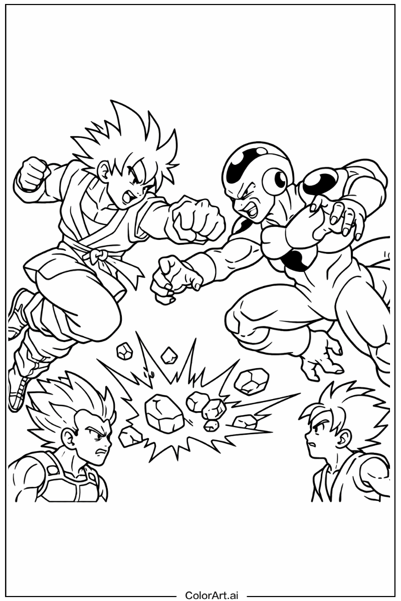 Dragon ball movie battle Dragon ball Scene