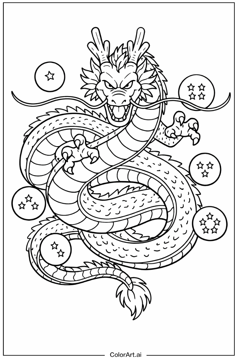 Dragon ball with Shenron dragon Theme