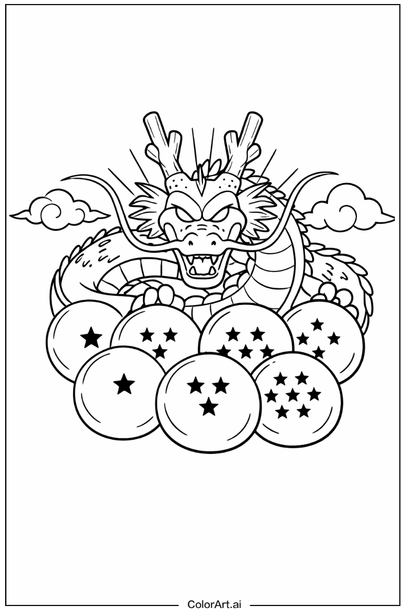 Seven dragon balls Dragon ball Scene