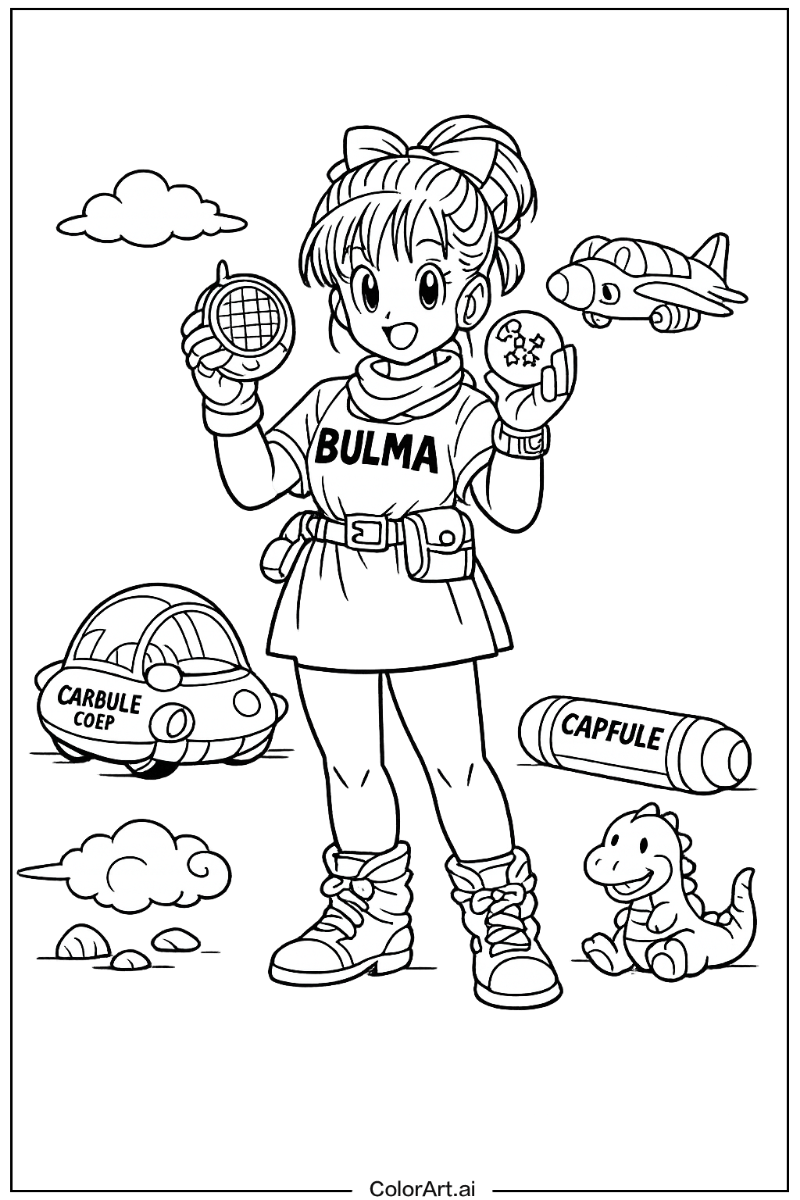 Bulma Dragon ball Design