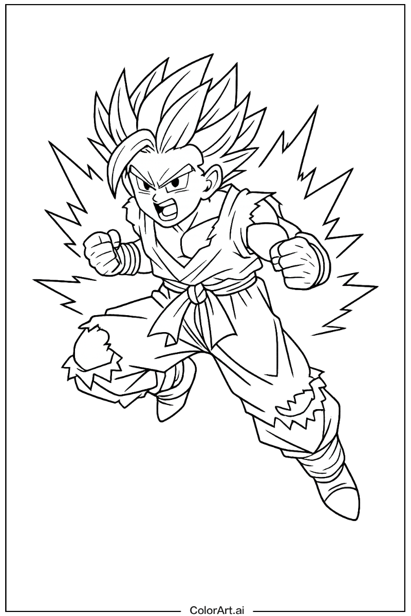 Teen gohan Dragon ball Scene