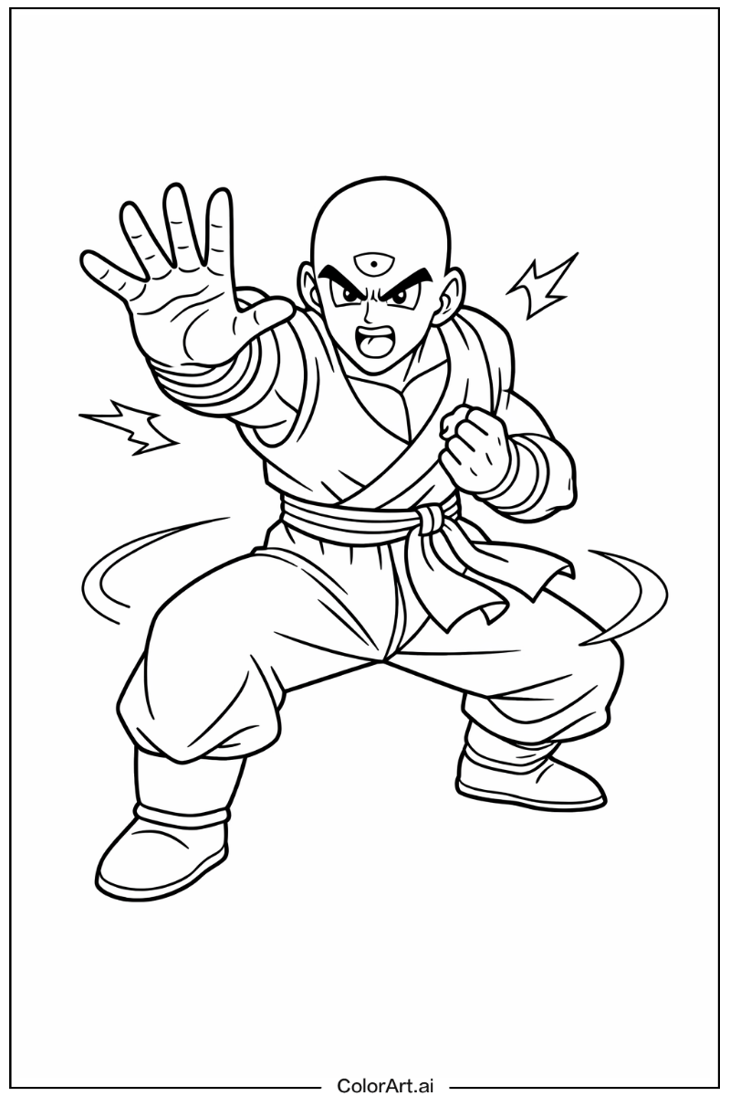 Tien shinhan Dragon ball Design