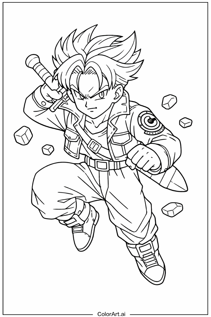 Future trunks Dragon ball Scene