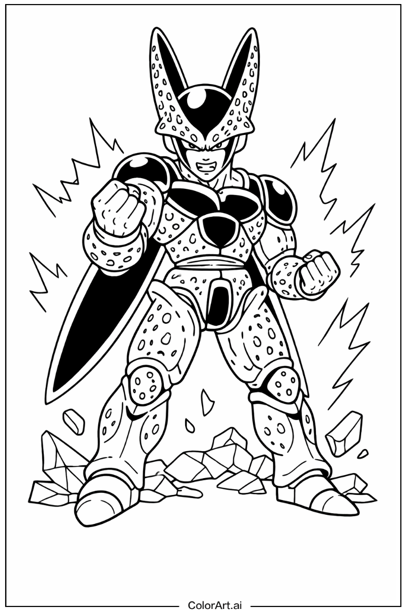 Cell Dragon ball Scene