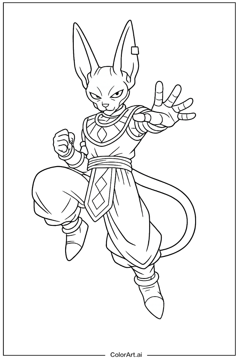 Beerus Dragon ball Design