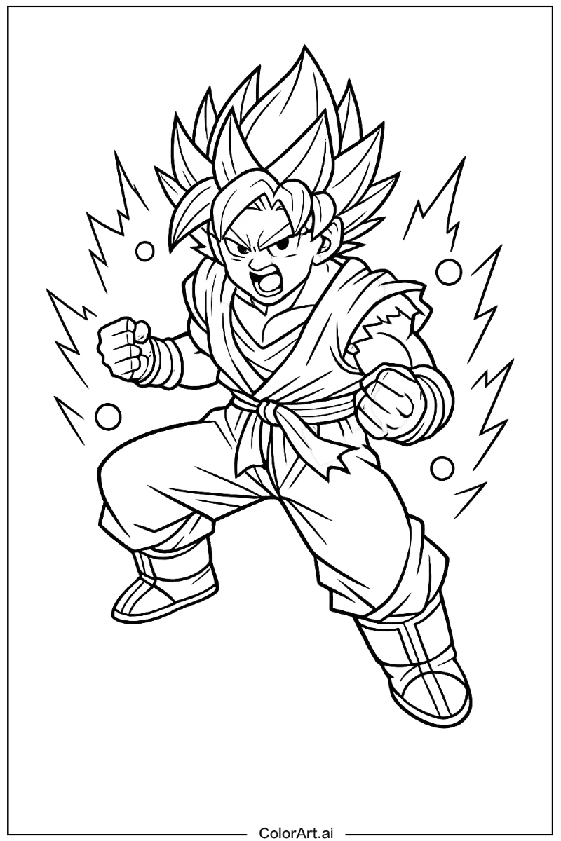 Super saiyan goku Dragon ball Scene 2