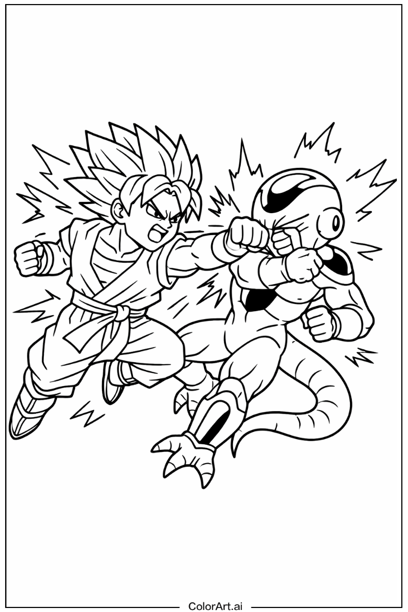 Dragon ball z battle scene Dragon ball Scene 2
