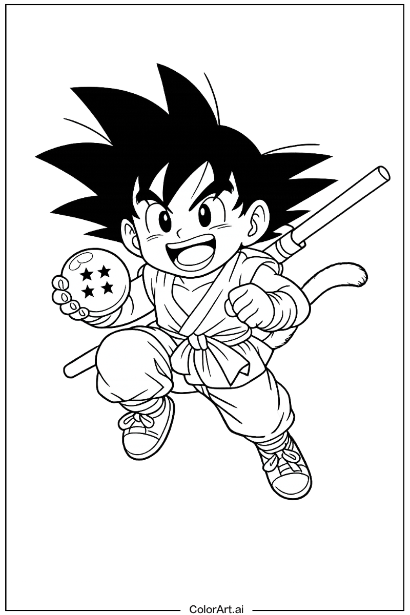 Dragon ball gt kid goku Dragon ball Design 2