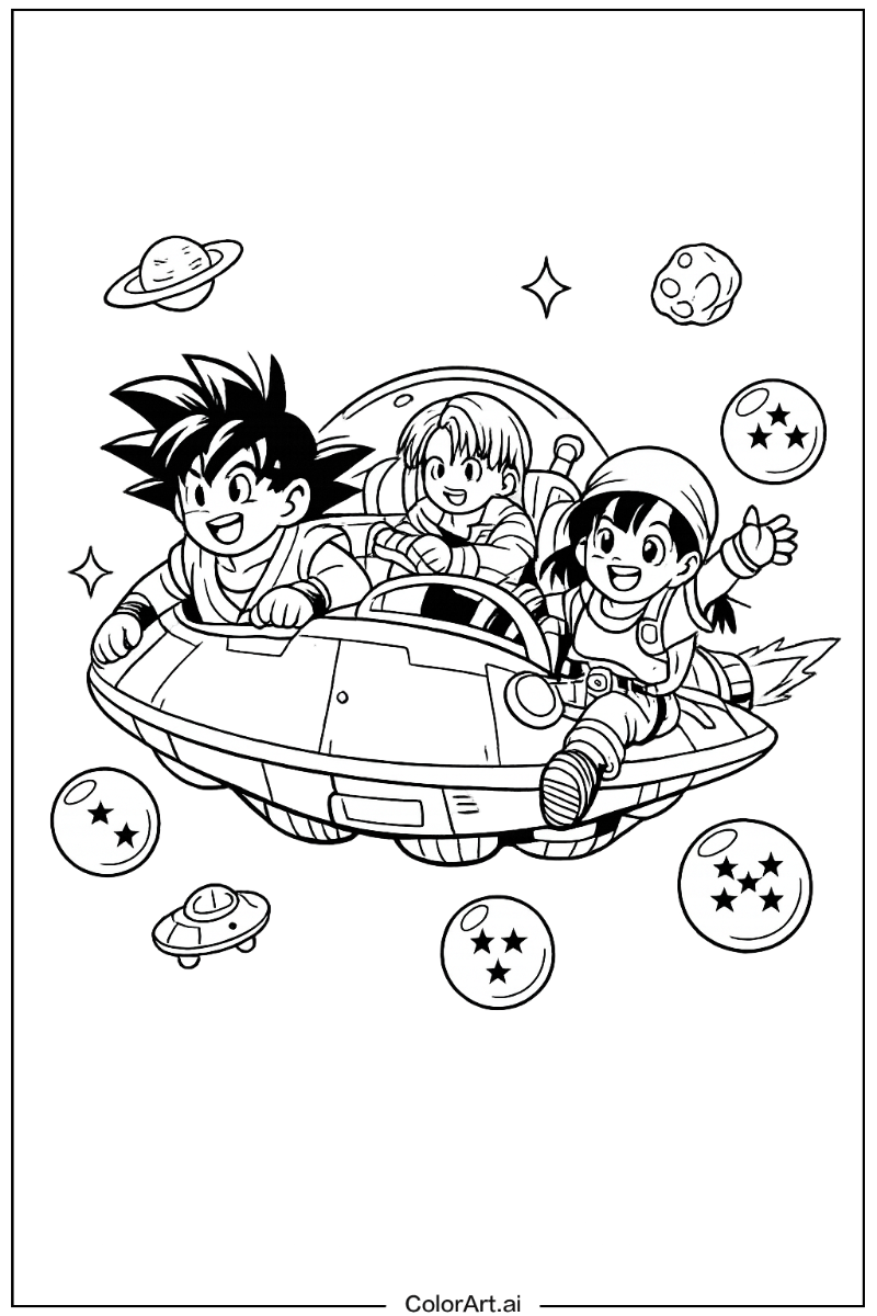 Dragon ball with Dragon ball gt space adventure Theme 2