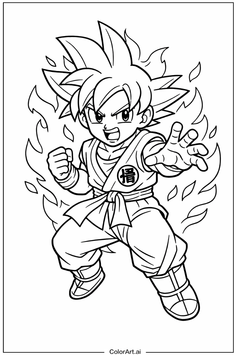 Super saiyan god goku Dragon ball Scene 2