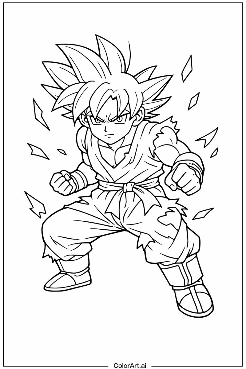 Ultra instinct goku Dragon ball Design 2