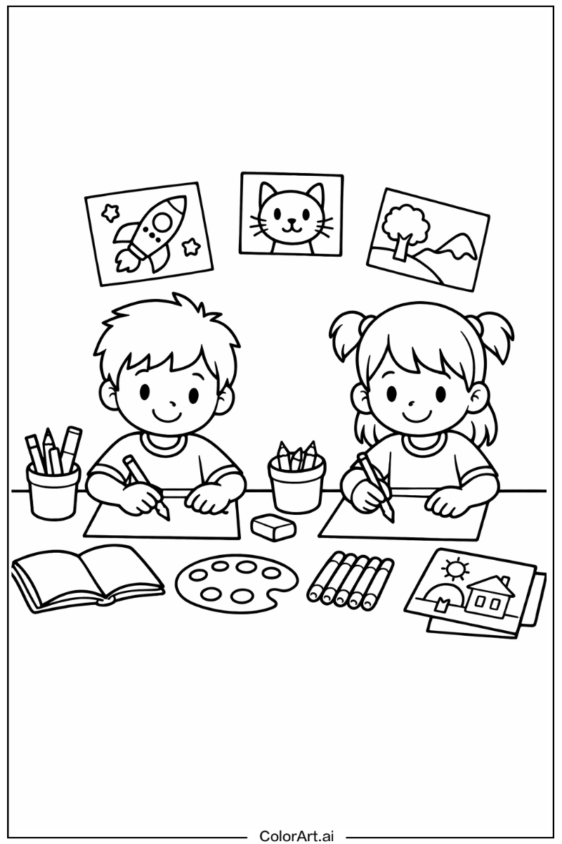 Character drawing Drawing Scene