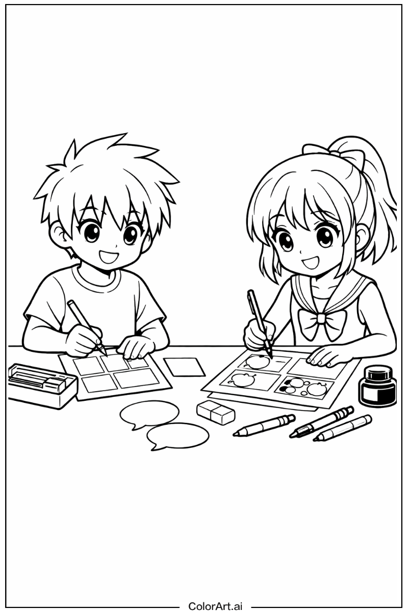 Manga drawing Drawing Scene