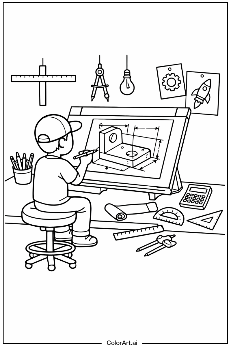 Technical drawing Drawing Scene