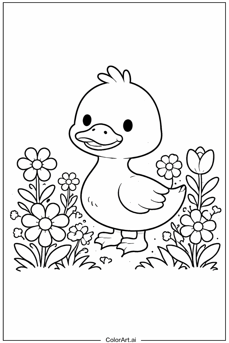 duck in a Garden 5