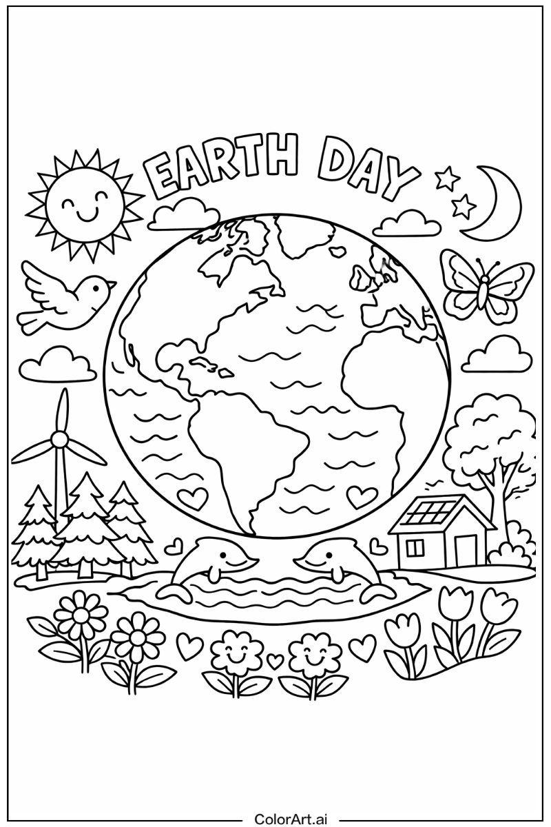 Planet earth Earth day Design