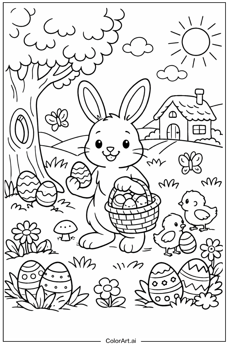 Egg hunt Easter bunny Design