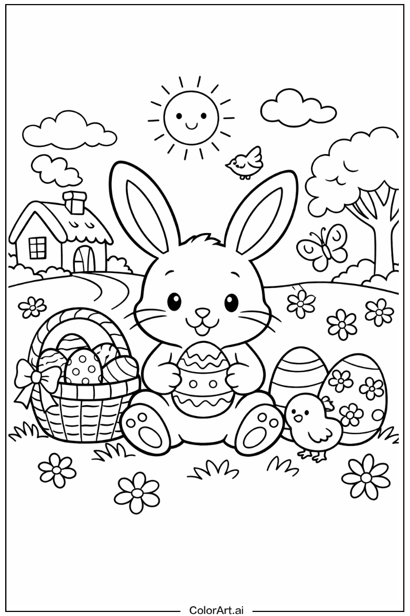 Easter bunny with Rabbit Theme 2