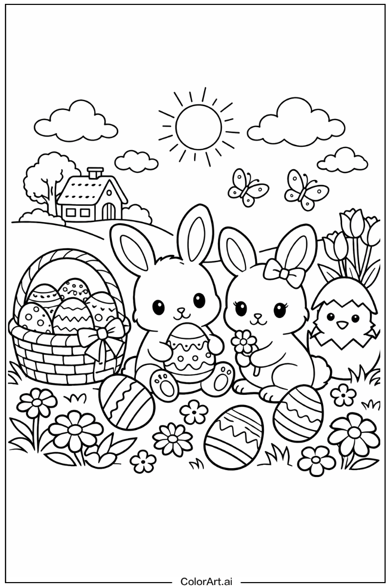 Springtime Easter bunny 2