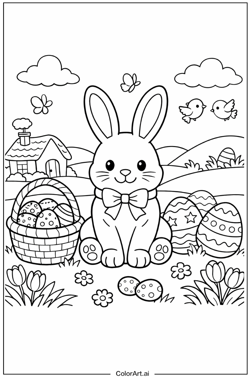 Easter bunny with Chocolate Theme 2
