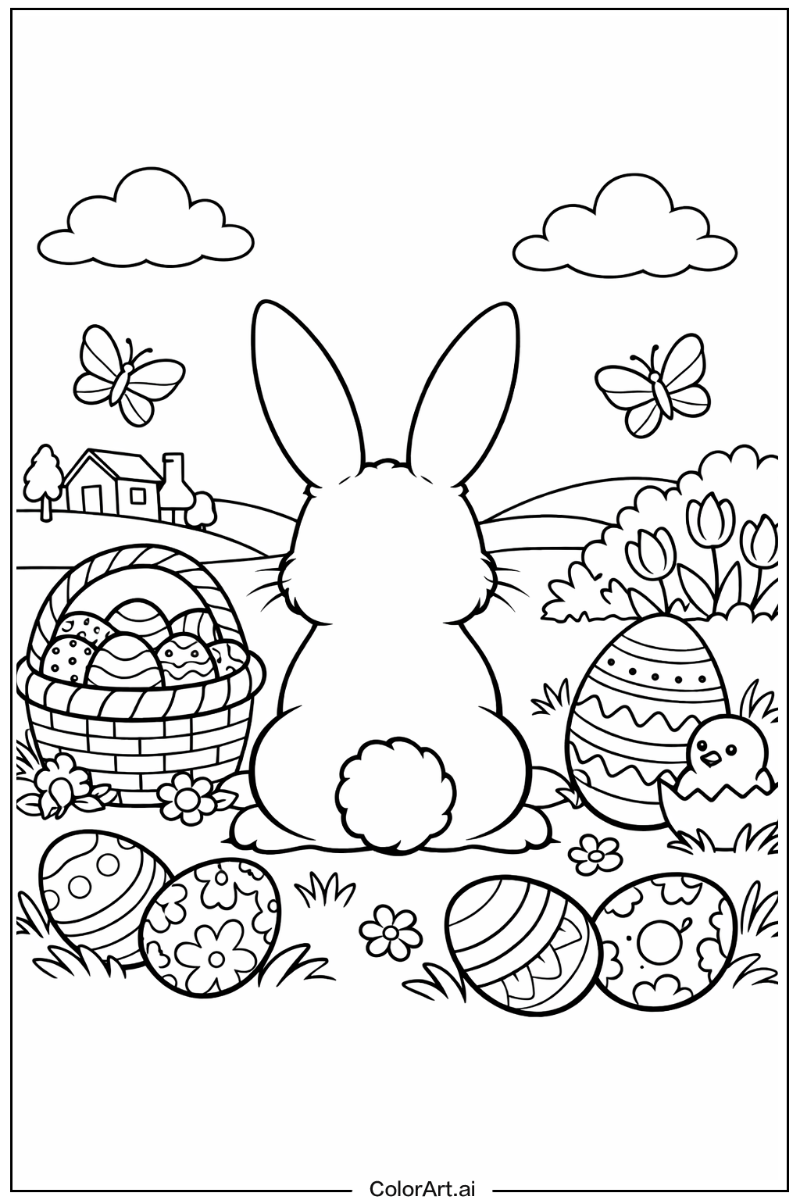 Tail Easter bunny Design 2