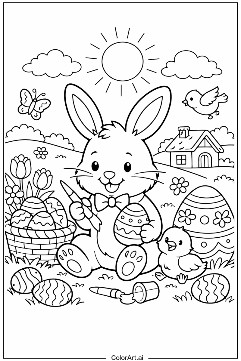 Whiskers Easter bunny Scene 2