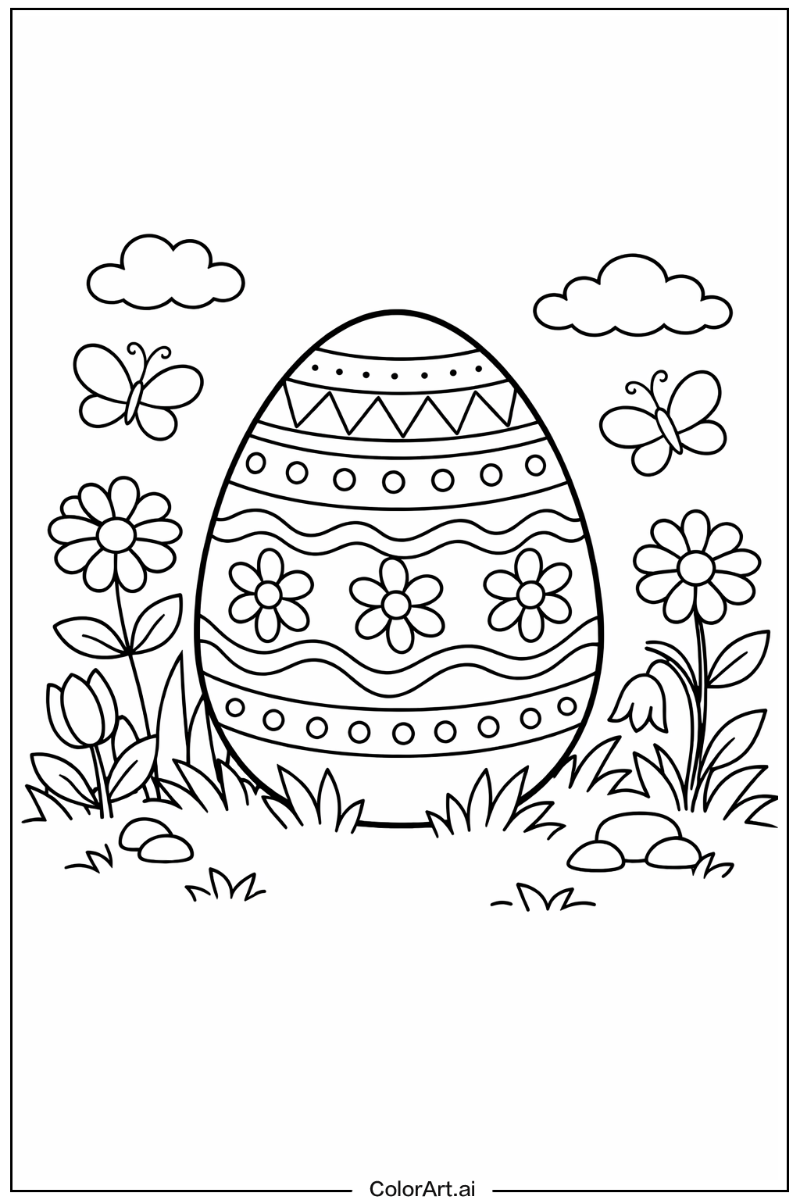 Easter egg in a Garden 3