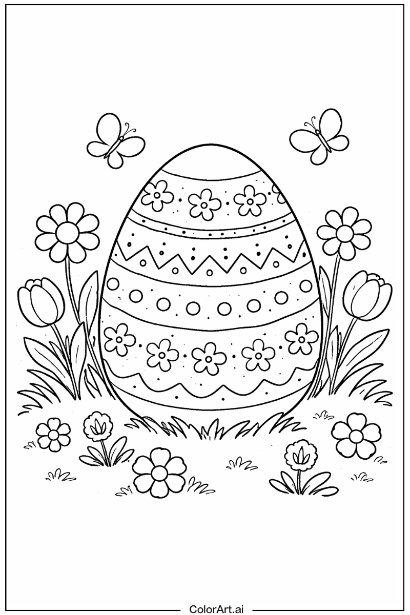 Easter egg in a Garden 4