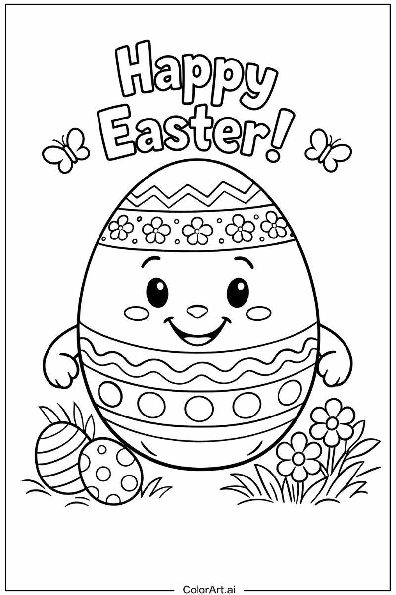 Happy Easter egg Portrait 4