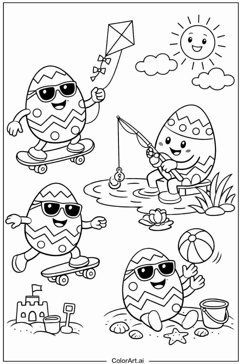 Easter egg Having Fun 4