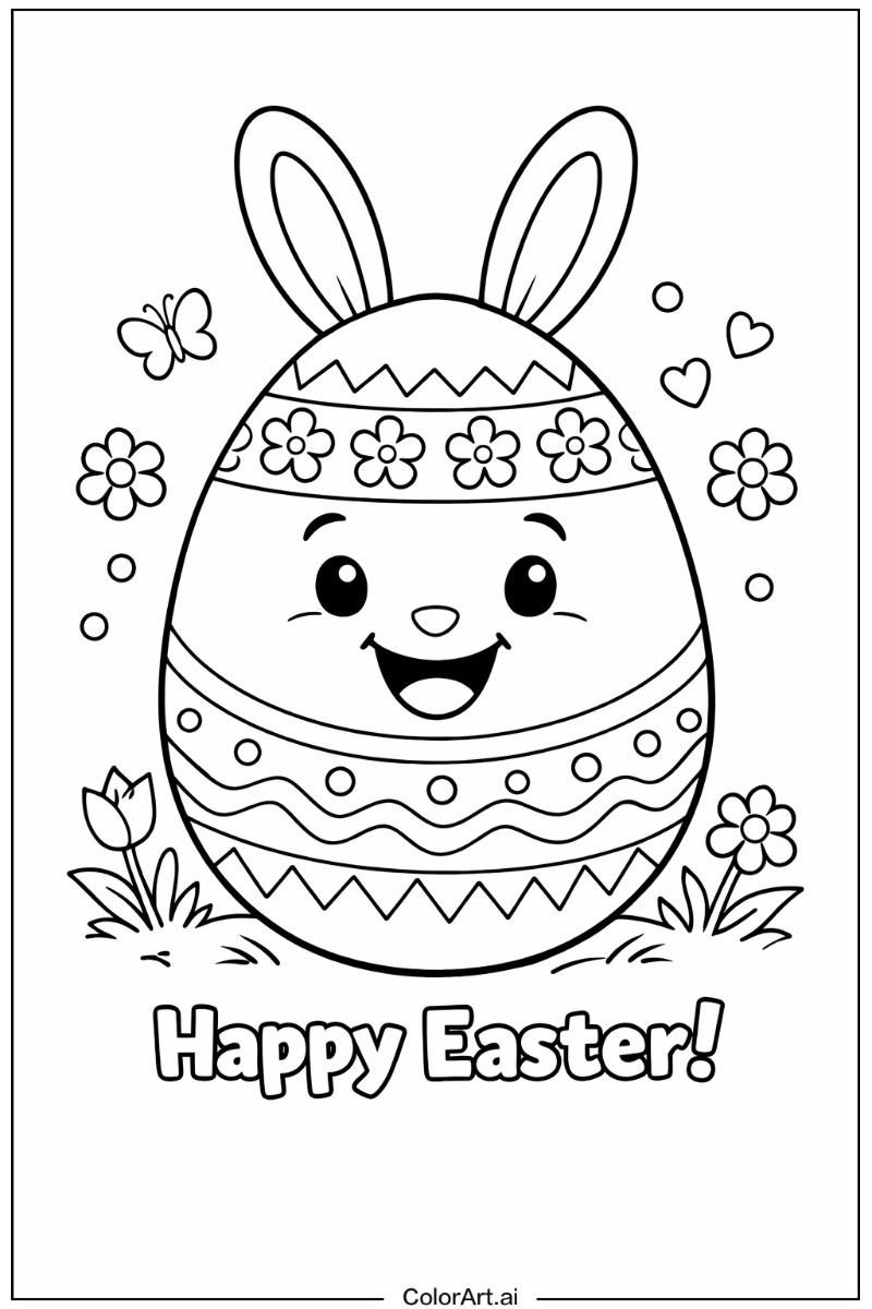 Happy Easter egg Portrait 5