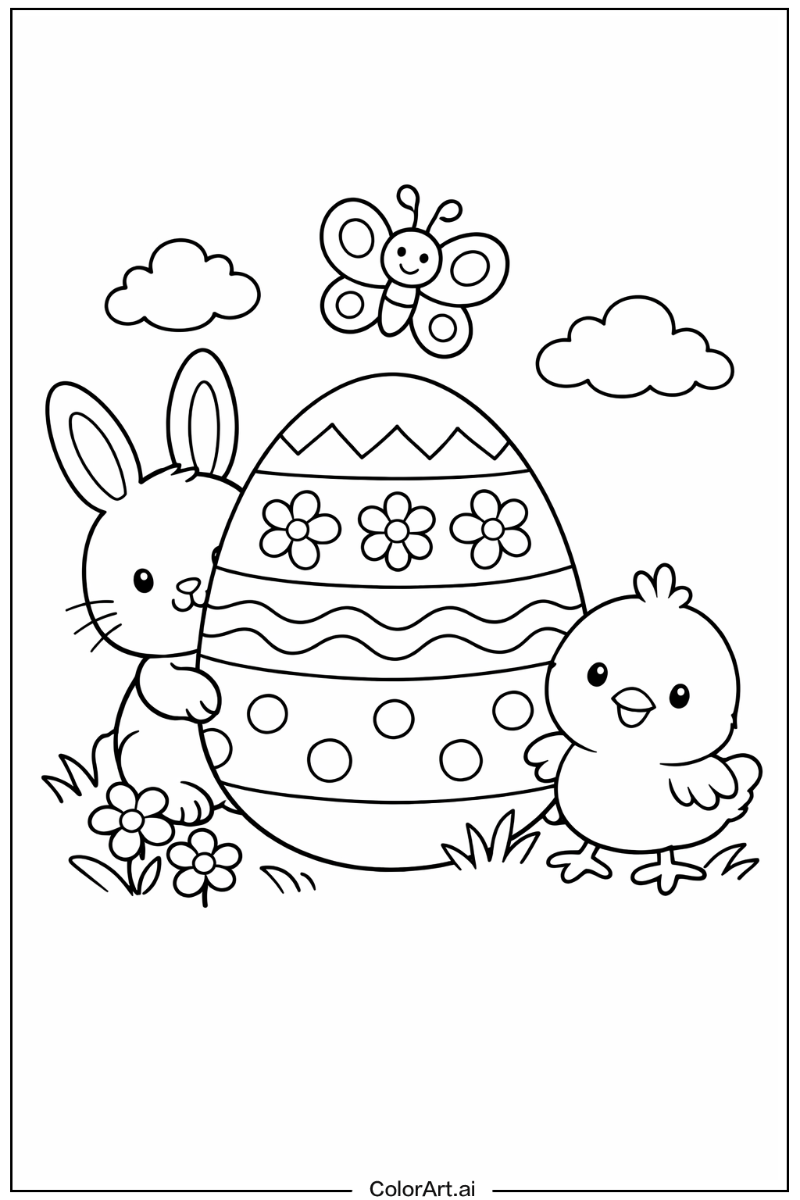 Easter egg with Friends